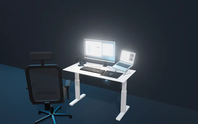 Setup Teletrabajo esencial en 3D