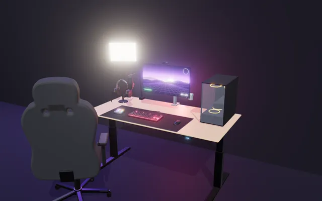 Setup Estudio de streaming en 3D