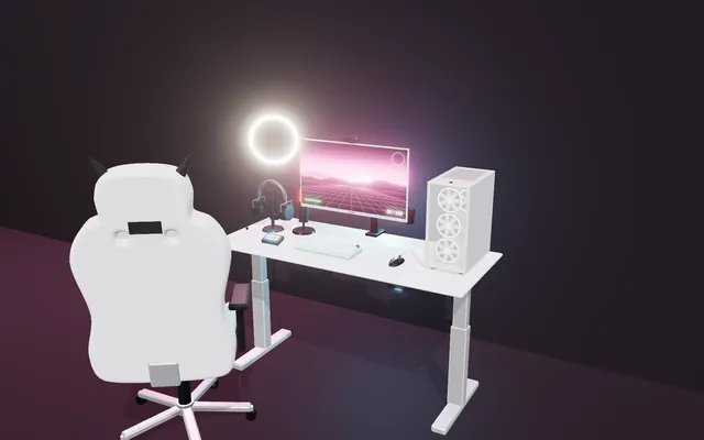 Setup Streamer en blanco en 3D