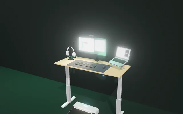 Setup Teletrabajo andando en 3D